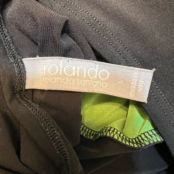 Colorblock Maxi Dress by Rolando Santana Large - Picture 2 of 7